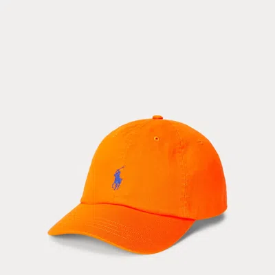 Polo Ralph Lauren Cotton Chino Ball Cap In Orange