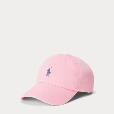 Polo Ralph Lauren Cotton Chino Ball Cap In Pink