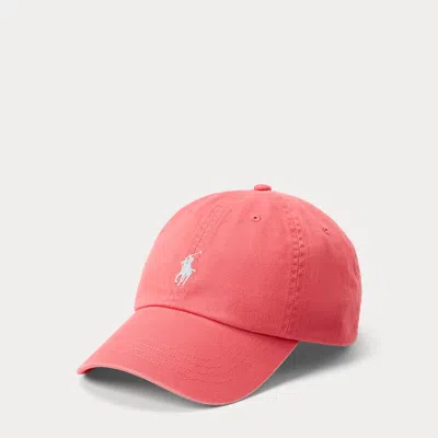Polo Ralph Lauren Cotton Chino Ball Cap In Red
