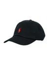 Polo Ralph Lauren Black Baseball Cap With Logo Embroidery In Cotton Man In Black