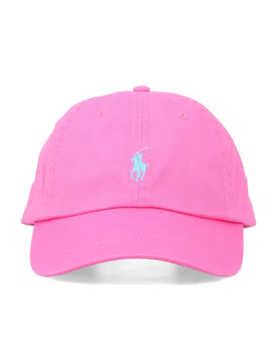 Polo Ralph Lauren Cotton Chino Baseball Cap By  In Pink