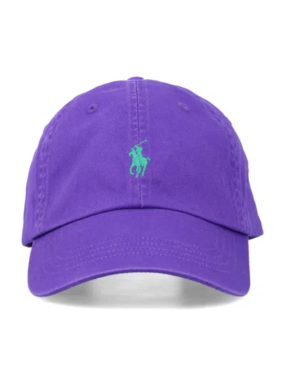 Polo Ralph Lauren Cotton Chino Baseball Cap By  In Purple