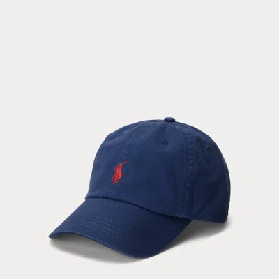 Polo Ralph Lauren Cotton Chino Baseball Cap In Blue