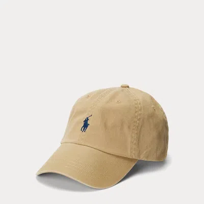 Polo Ralph Lauren Cotton Chino Baseball Cap In Brown