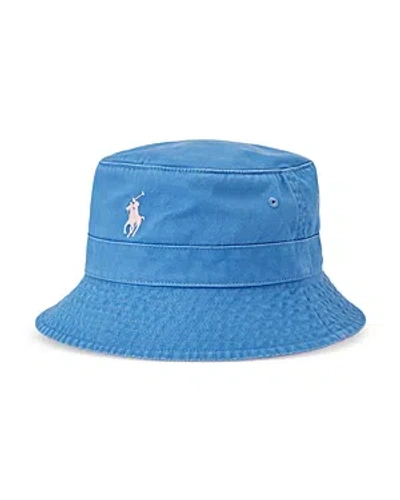 Polo Ralph Lauren Men's Cotton Chino Bucket Hat In New England Blue