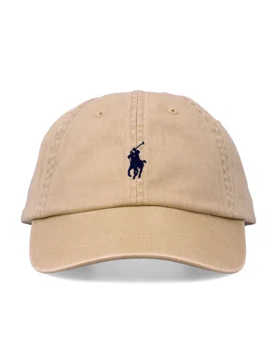 Polo Ralph Lauren Cotton Chino Cap In Brown