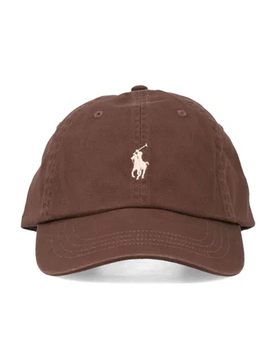 Polo Ralph Lauren Logo-detail Baseball Cap In Brown