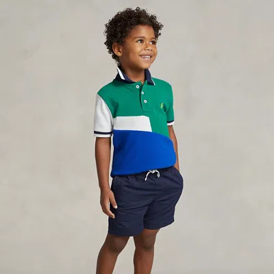 Polo Ralph Lauren Babies' Cotton Chino Drawstring Short In Newport Navy