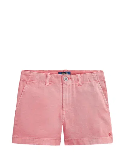 Polo Ralph Lauren Kids' Cotton Chino Shorts In Pink