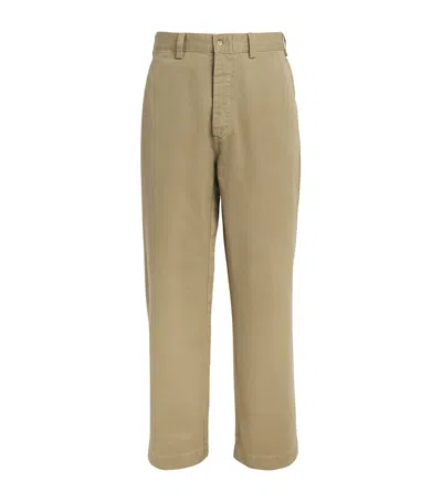 Polo Ralph Lauren Cotton Chino Trousers In Beige