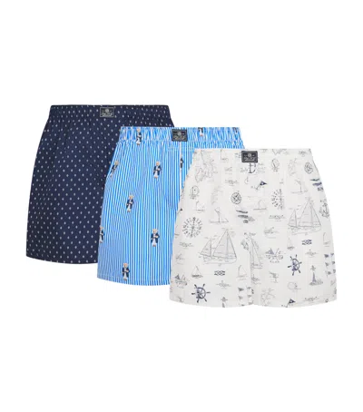 Polo Ralph Lauren Cotton Classic Boxer Shorts In Blue