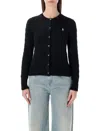 Polo Ralph Lauren Cotton Classic Cable-knit Cardigan In Black