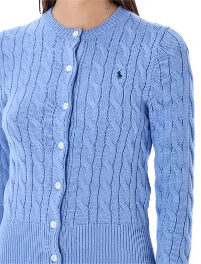 Polo Ralph Lauren Cotton Classic Cable-knit Cardigan In Blue