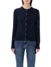 Polo Ralph Lauren Cotton Classic Cable-knit Cardigan In Blue