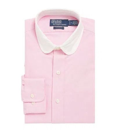 Polo Ralph Lauren Cotton Club Collar Oxford Shirt In Pink