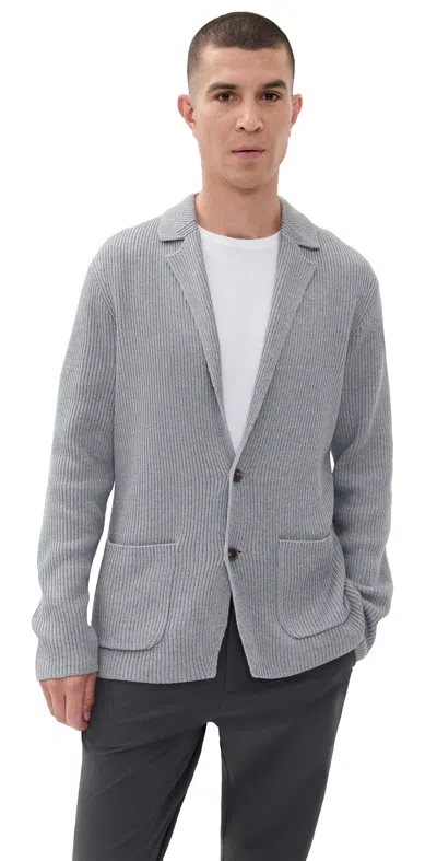 Polo Ralph Lauren Cotton Coolmax Cardigan Sweater Steel Grey Heather In Gray
