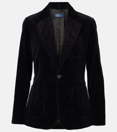 Polo Ralph Lauren Cotton Corduroy Blazer In Black