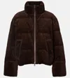Polo Ralph Lauren Cotton Corduroy Down Jacket In Brown