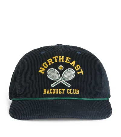 Polo Ralph Lauren Cotton Corduroy Embroidered Cap In Navy