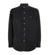 Polo Ralph Lauren Custom-fit Garment Dyed Oxford Shirt In Black