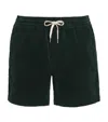 Polo Ralph Lauren Cotton Corduroy Logo Shorts In Green