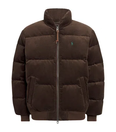 POLO RALPH LAUREN COTTON CORDUROY PUFFER JACKET