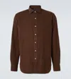 Polo Ralph Lauren Brushed Twill Sport Shirt Alpine Brown Heather In Brown