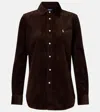 Polo Ralph Lauren Button-down Corduroy Shirt In Brown