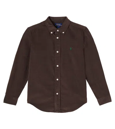 Polo Ralph Lauren Kids' Cotton Corduroy Shirt In Brown