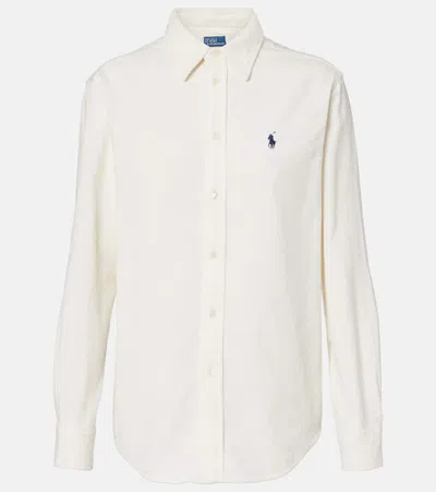 Polo Ralph Lauren Cotton Corduroy Shirt In White