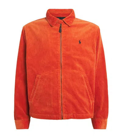 Polo Ralph Lauren Cotton Corduroy Wynton Jacket In Orange