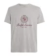 Polo Ralph Lauren Cotton Crest Print T-shirt In Gray
