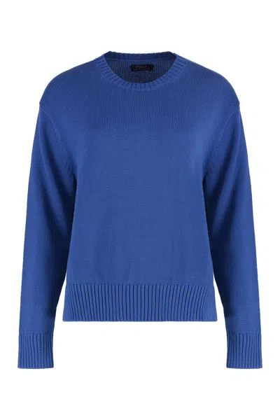 Polo Ralph Lauren Cotton Crew-neck Sweater In Blue