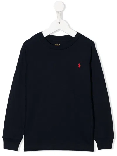 Polo Ralph Lauren Cotton Crew Neck Sweater In Blue