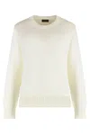 Polo Ralph Lauren Cotton Crew-neck Sweater In White