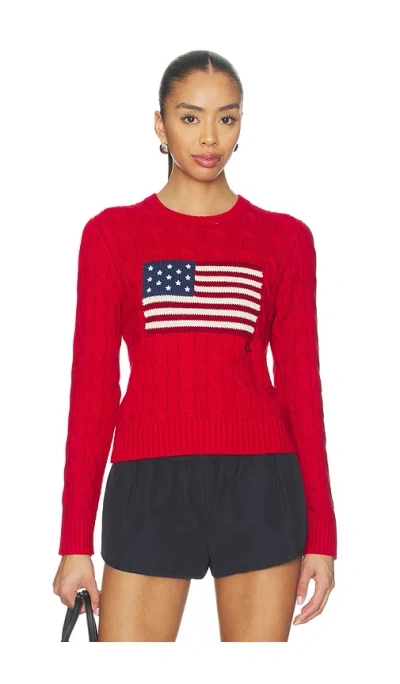 Polo Ralph Lauren Cotton Crewneck Pullover Sweater In White
