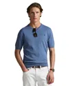Polo Ralph Lauren Cotton Crewneck Short Sleeve Sweater In Blue