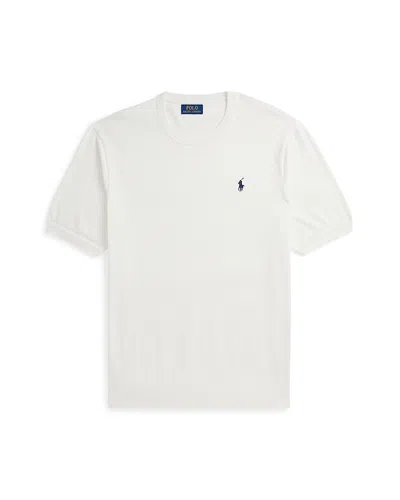 Polo Ralph Lauren Cotton Crewneck Short Sleeve Sweater In White