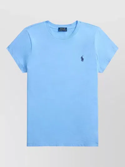 Polo Ralph Lauren Cotton Crewneck Short-sleeve T-shirt In Blue