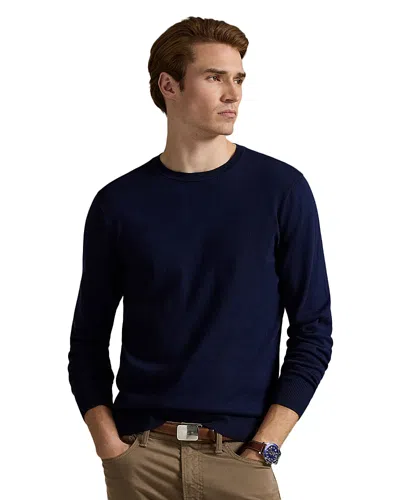 Polo Ralph Lauren Cotton Crewneck Sweater In Blue