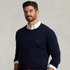 Polo Ralph Lauren Cotton Crewneck Sweater In Hunter Navy