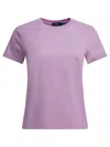Polo Ralph Lauren Cotton Crewneck T-shirt In Purple