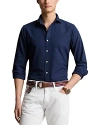 Polo Ralph Lauren Cotton Custom Fit Garment Dyed Oxford Shirt In Navy