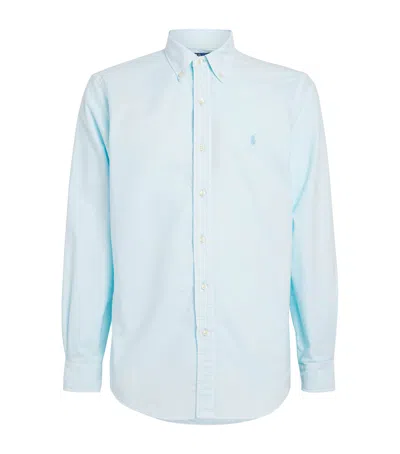 Polo Ralph Lauren Shirt Collared Long Sleeves In Blue