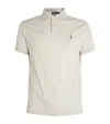 Polo Ralph Lauren Pony-embroidered Cotton Polo Shirt In Beige