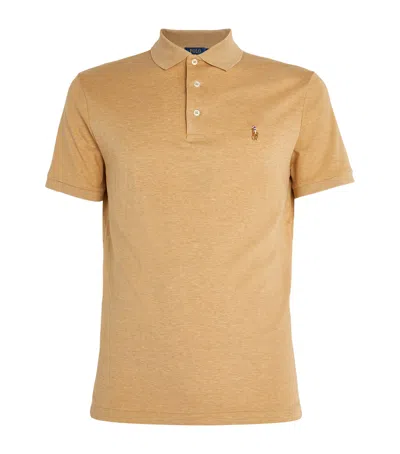 Polo Ralph Lauren Cotton Custom-fit Polo Shirt In Beige