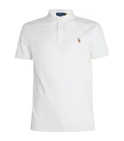 Polo Ralph Lauren Short Sleeve Cotton Polo Shirt In White
