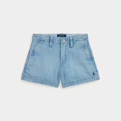 Polo Ralph Lauren Kids' Cotton Denim Short In Dacey Wash