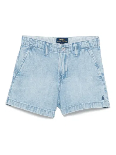 Polo Ralph Lauren Kids' Cotton Denim Shorts In Blue
