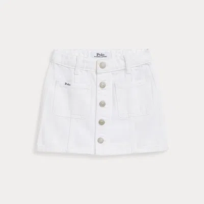 Polo Ralph Lauren Kids' Cotton Denim Skirt In Avera Wash